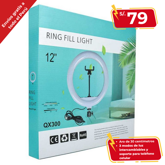Aro de Luz LED 30 cm con Parante - CXB-300